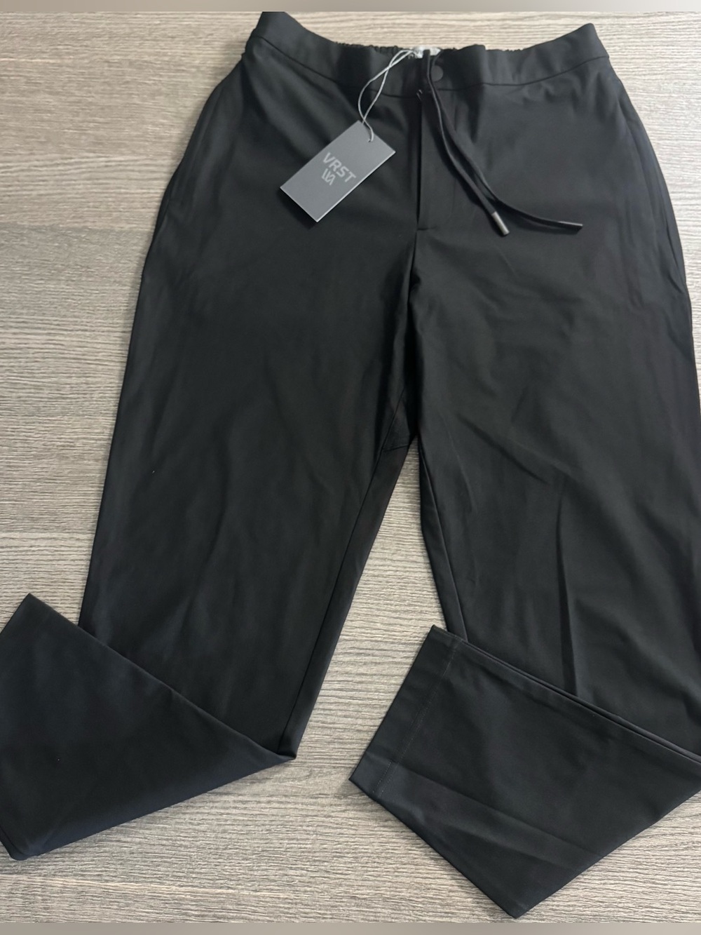 VRST Men’s Limitless Slim Tapered Pants Size M Black Drawstrings Performance